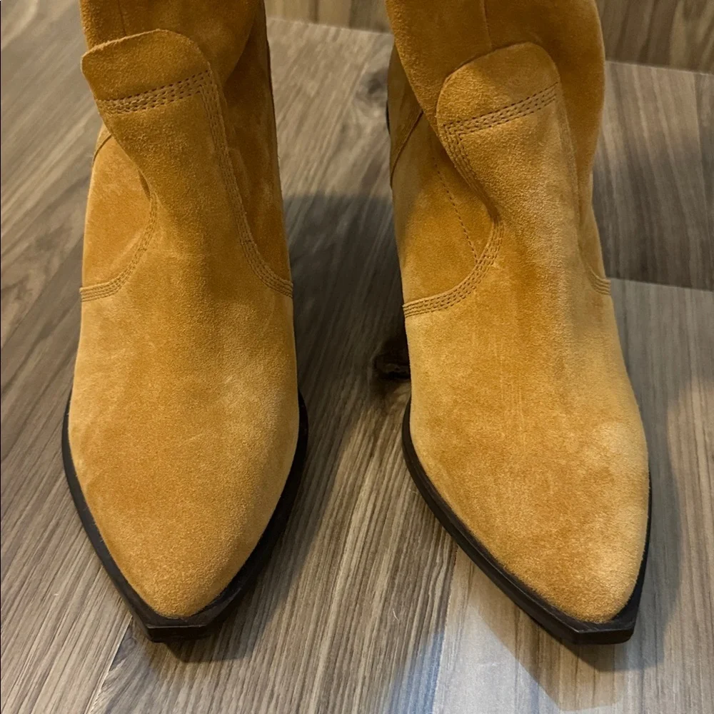 Free People Suede Triple Crown Tall Soft Over the Knee Slouchy Boots 9